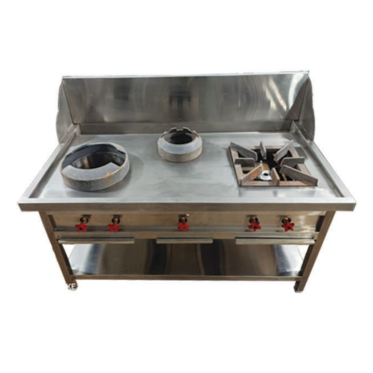 2+1 Chinese cooking range